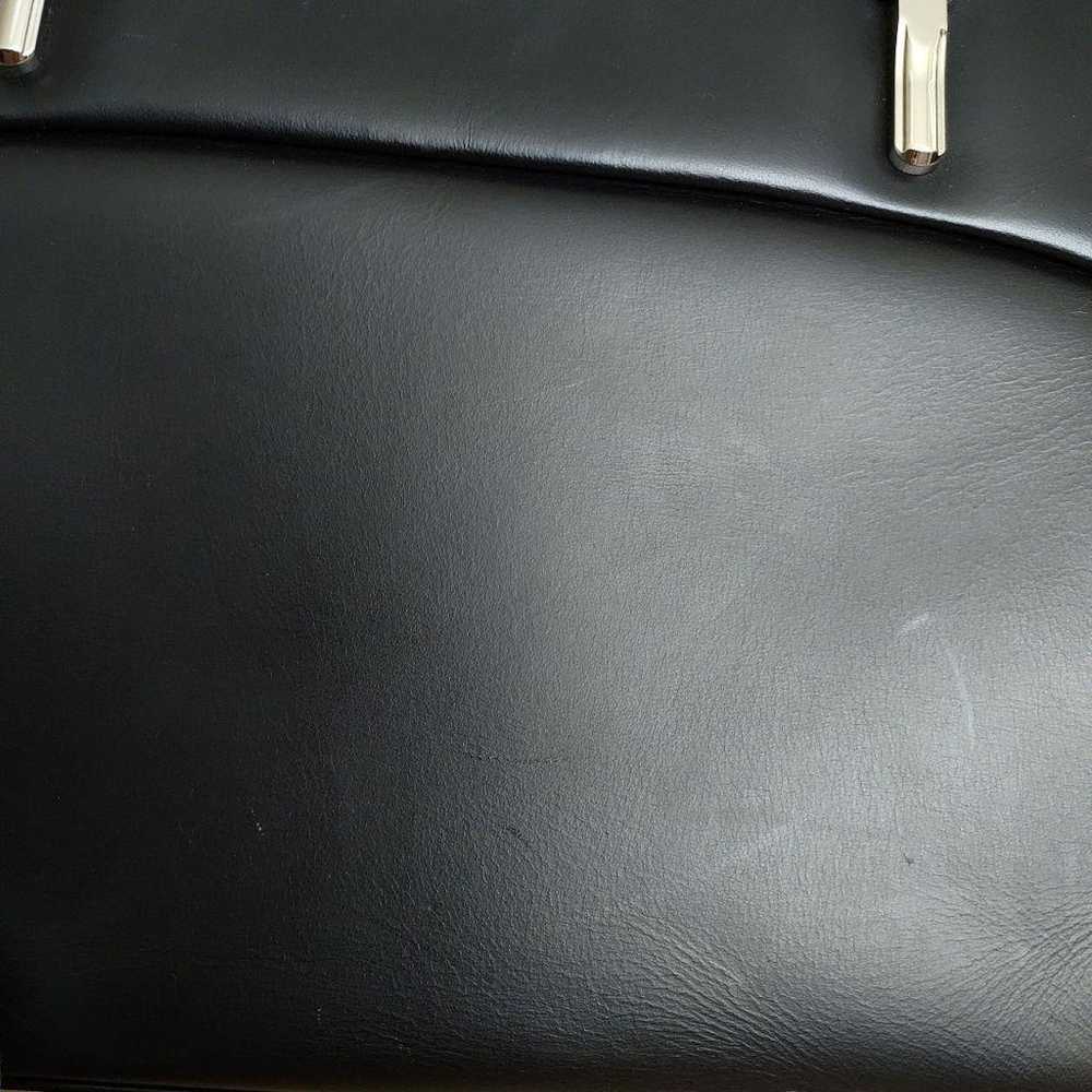 Romasual Handbag Genuine Leather Black Reversible… - image 10