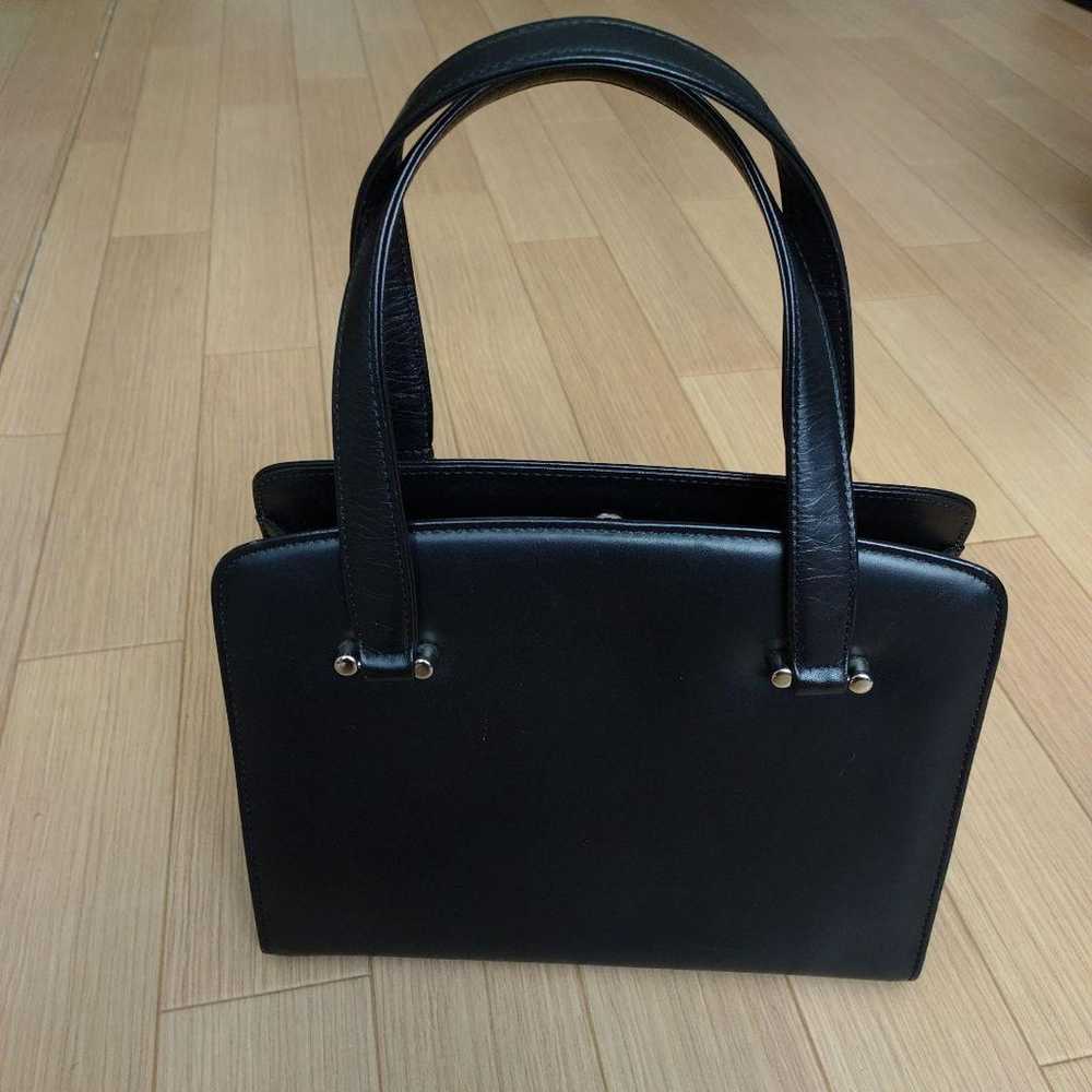 Romasual Handbag Genuine Leather Black Reversible… - image 2