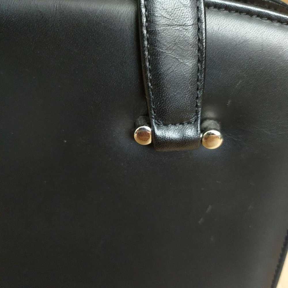 Romasual Handbag Genuine Leather Black Reversible… - image 3