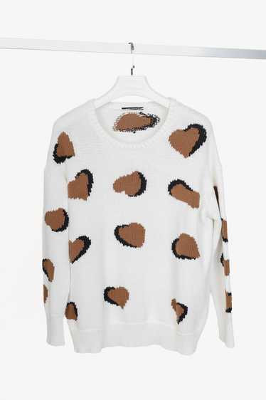 Luisa Cerano Luisa Cerano Cream Brown Animal Hear… - image 1