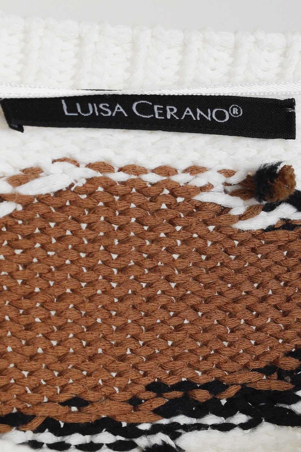 Luisa Cerano Luisa Cerano Cream Brown Animal Hear… - image 4