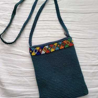 Mini Beaded Crossbody Shoulder Bag Purse Boho Hip… - image 1