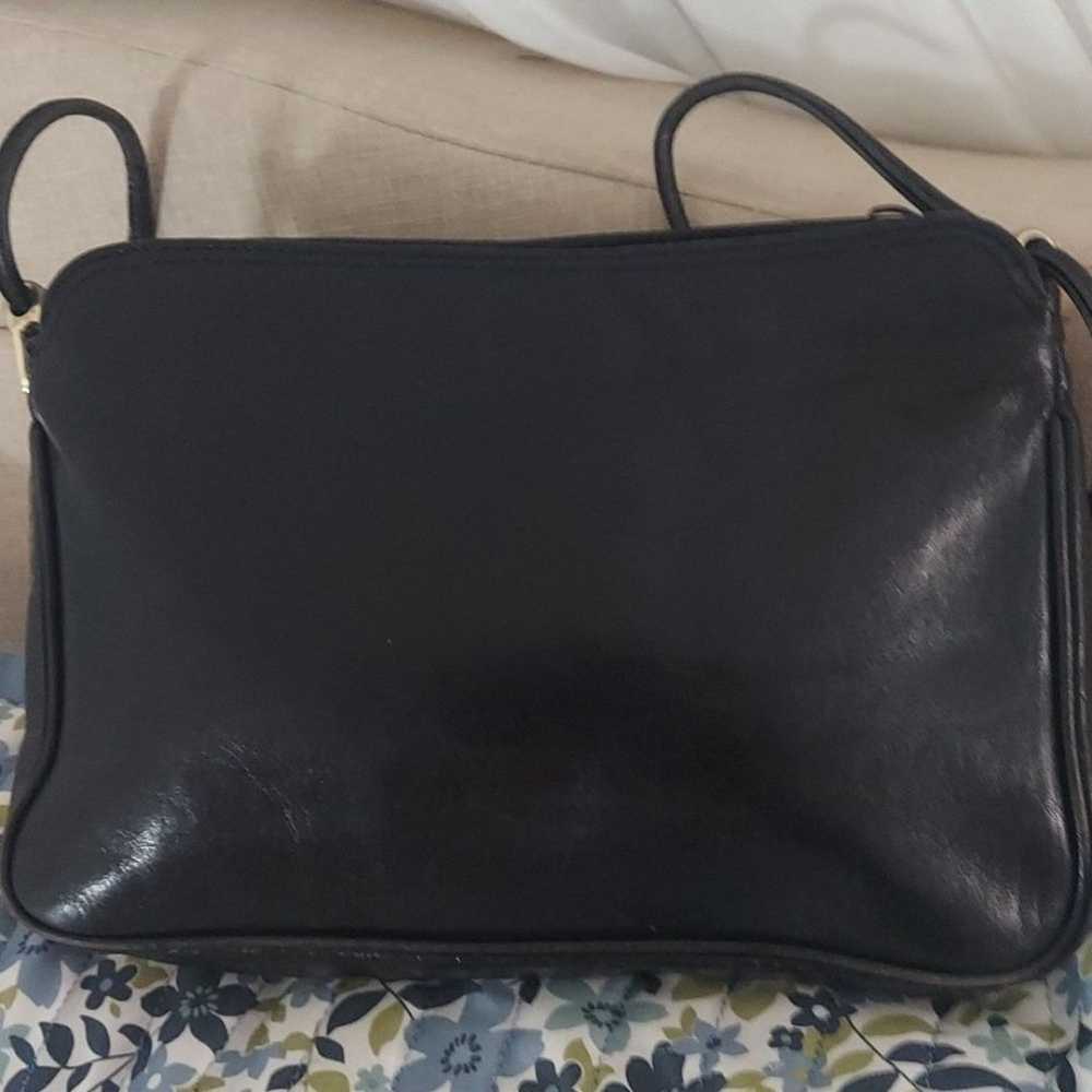 Vintage Tano Black Soft Leather Shoulder Bag - image 3