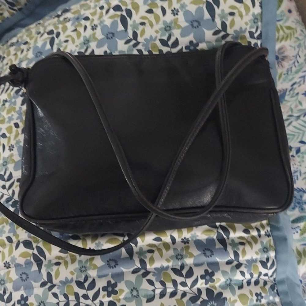 Vintage Tano Black Soft Leather Shoulder Bag - image 5