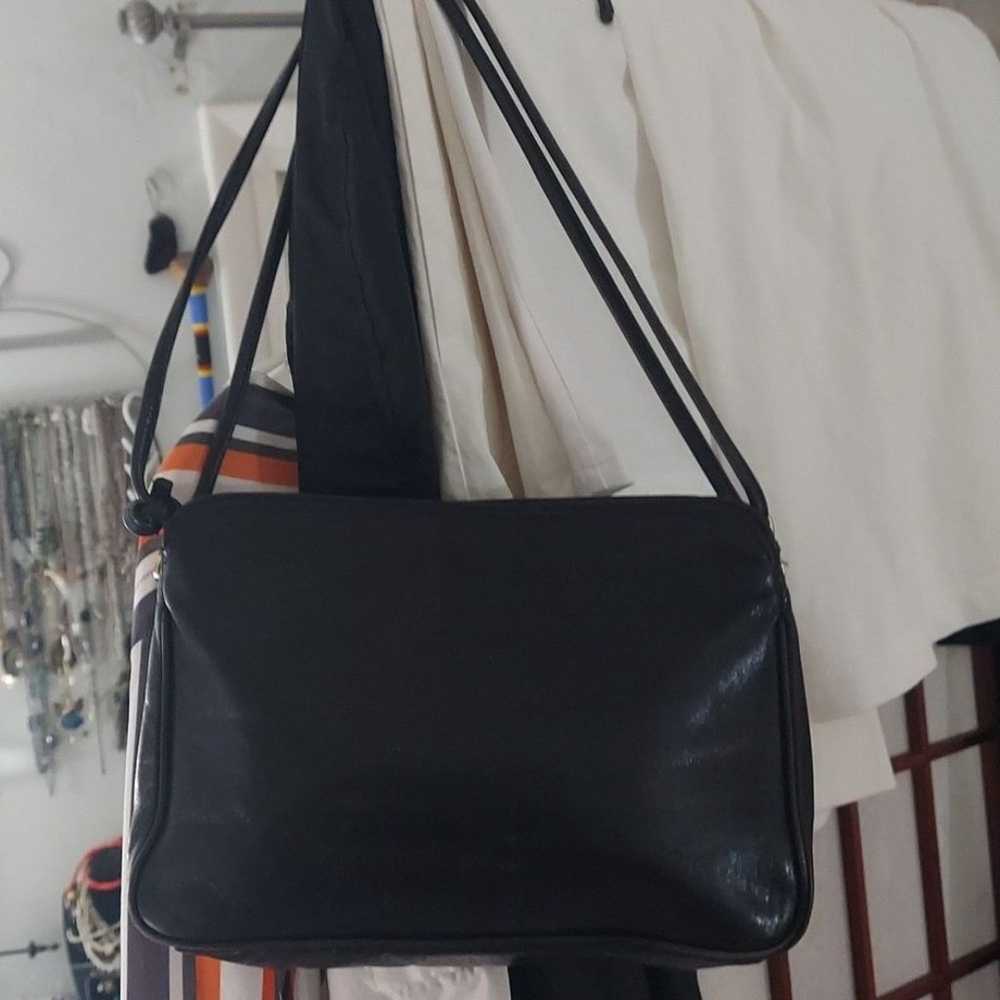 Vintage Tano Black Soft Leather Shoulder Bag - image 7