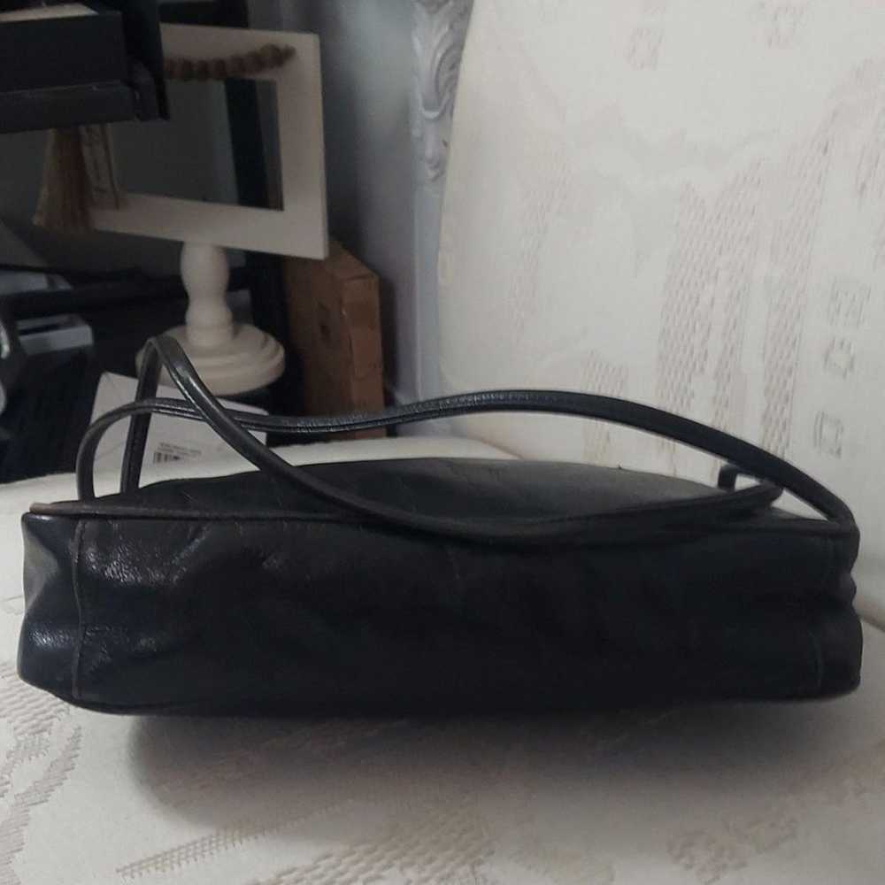 Vintage Tano Black Soft Leather Shoulder Bag - image 9