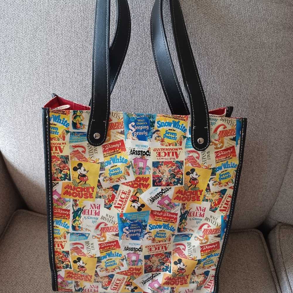 Vintage Disney vinyl tote, shoulder bag - image 2