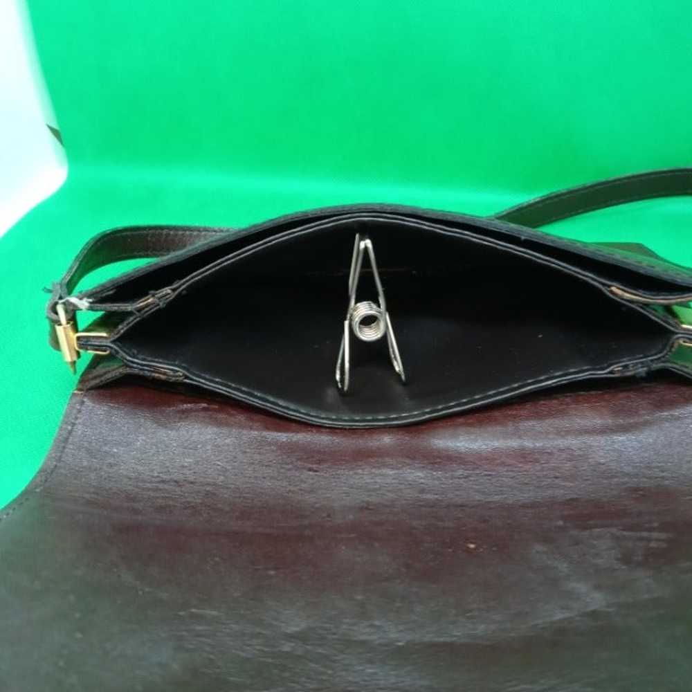 Vintage Crossbody Cristian Italian Brown - image 5