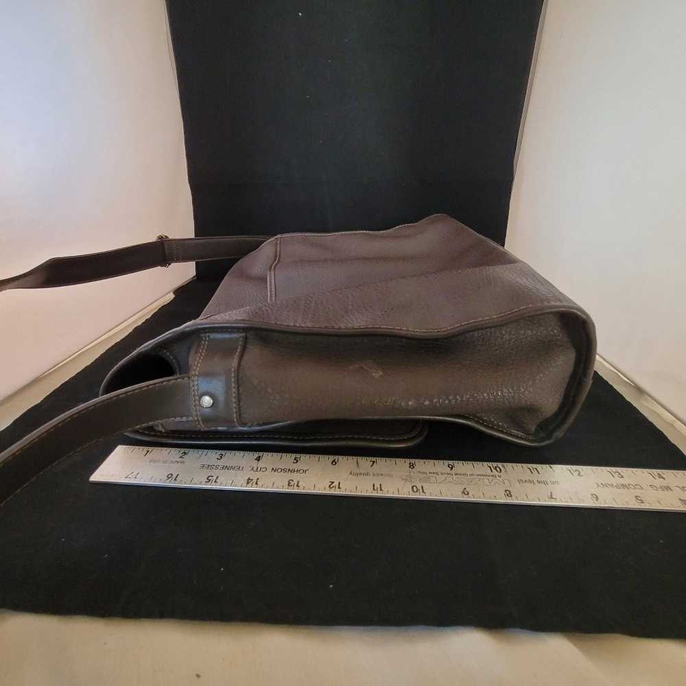 Vintage Esprit Faux Leather Messenger Bag - image 7