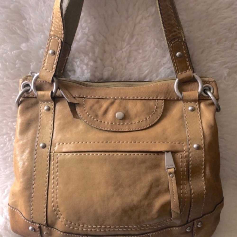 Vintage Fossil Leather Handbag - image 2