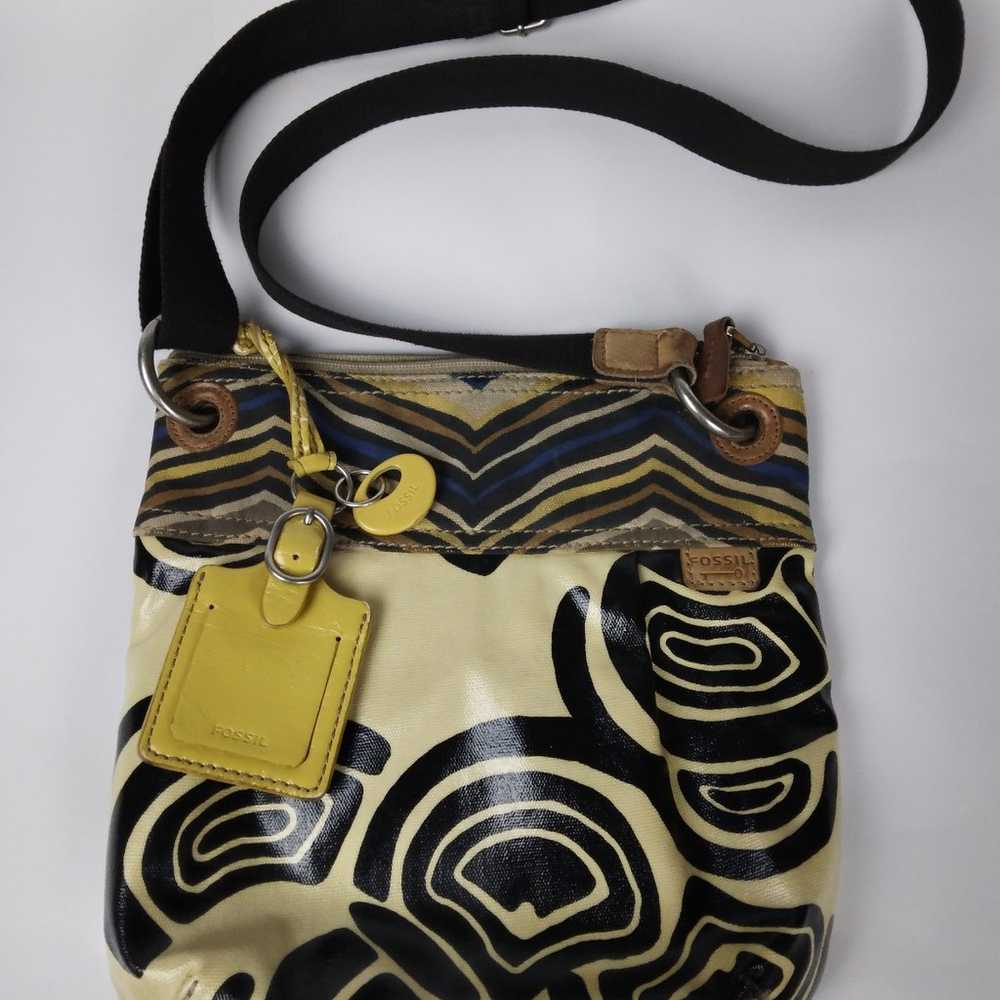 Fossil Key-per Cross Body Two Toned Dual Material… - image 1