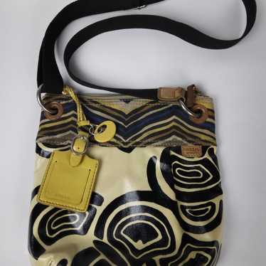 Fossil Key-per Cross Body Two Toned Dual Material… - image 1