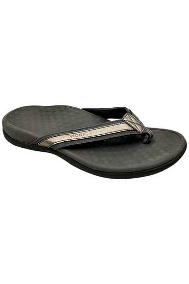 Vionic Women's Tide Slide Sandal Pewter Metallic