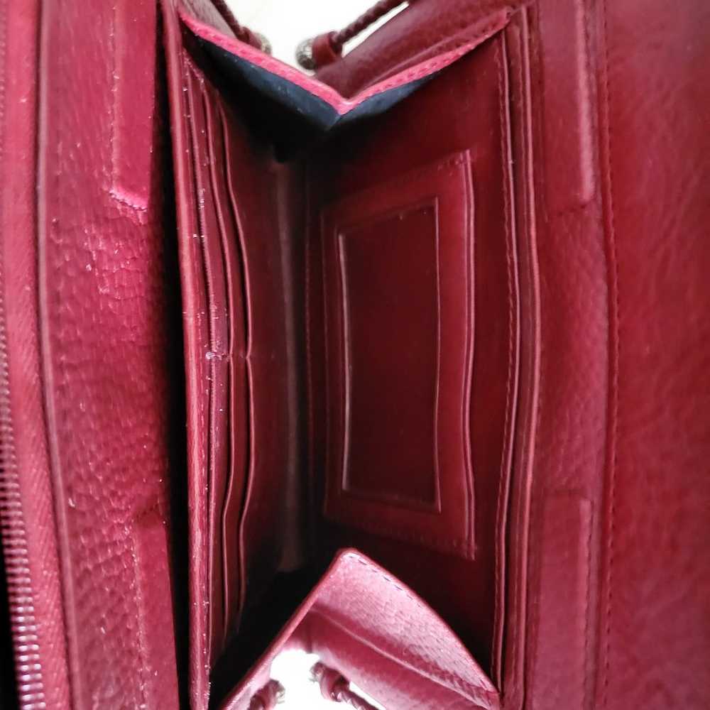 Brighton red leather crossbody bag - image 4