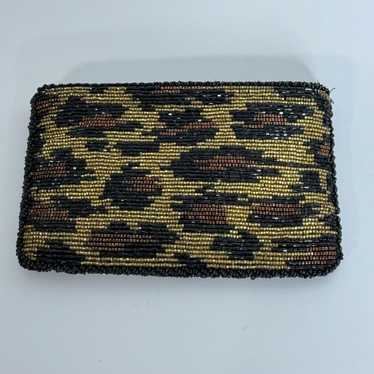 Neiman Marcus Vintage Animal Pattern Beaded Zippe… - image 1