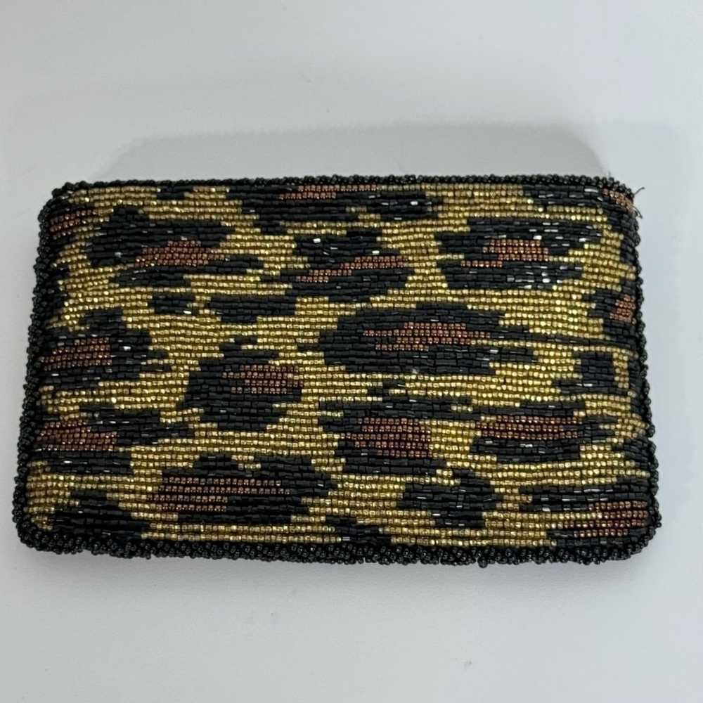 Neiman Marcus Vintage Animal Pattern Beaded Zippe… - image 2