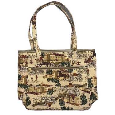 Vintage Jade Tapestry Tote Bag - image 1