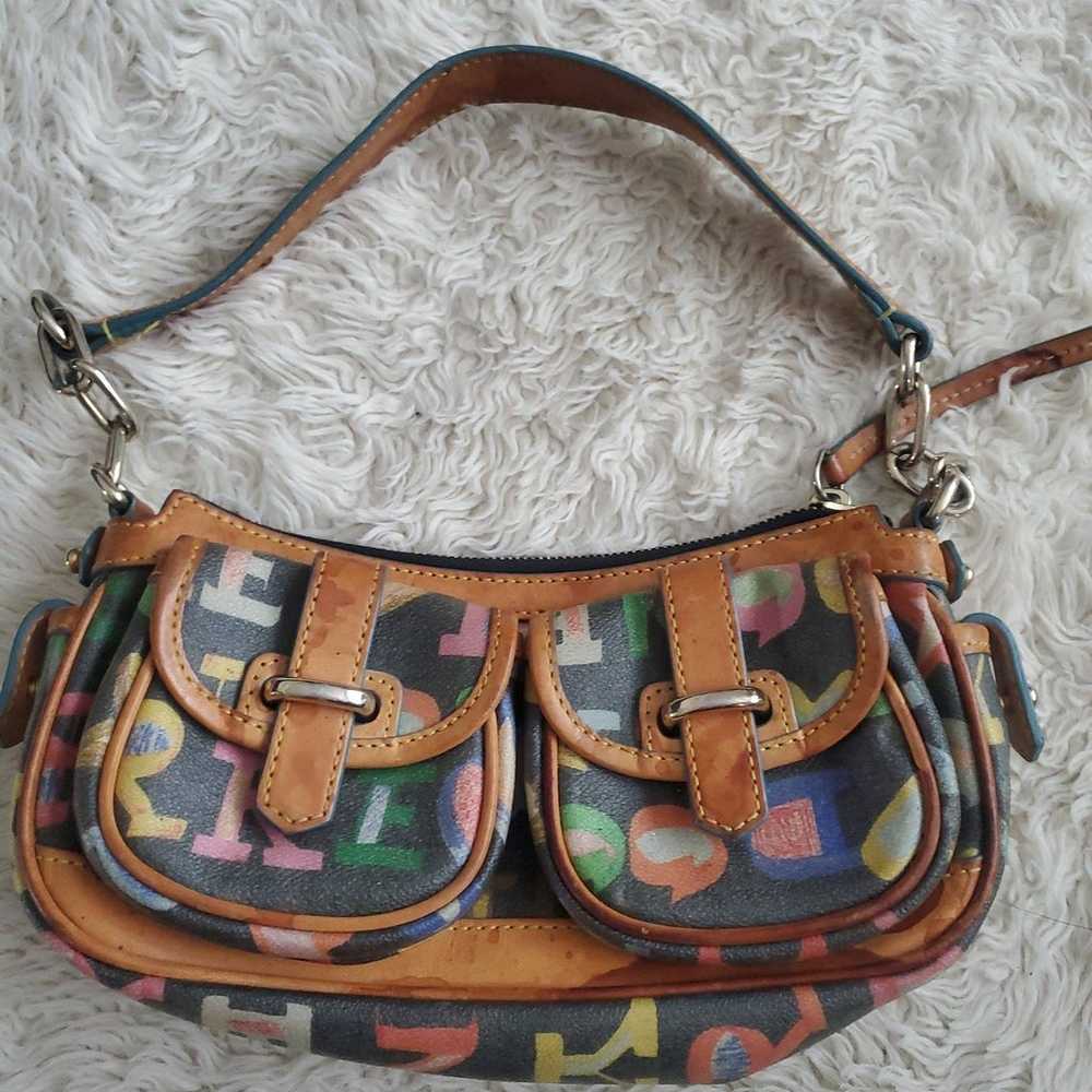 Vintage Dooney & Bourke scribble purse Y2k - image 1