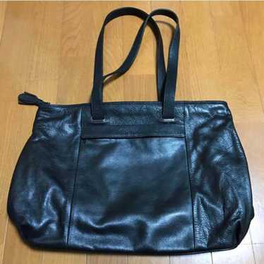 Genuine Leather Tote Bag with Tassel - image 1