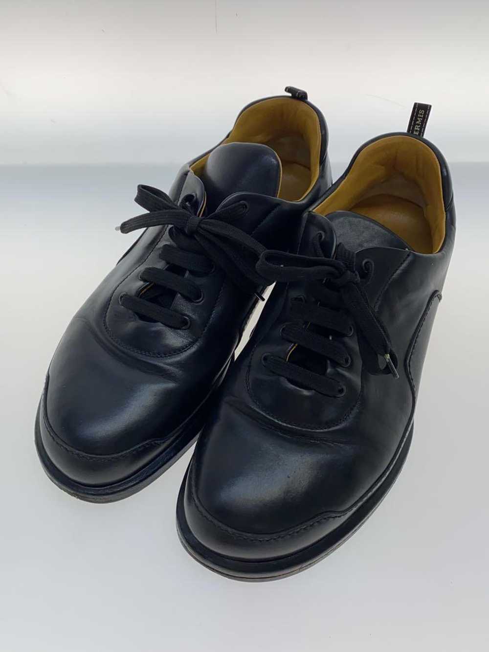 HERMES #9 low-cut sneakers 40 black cowhide - image 2