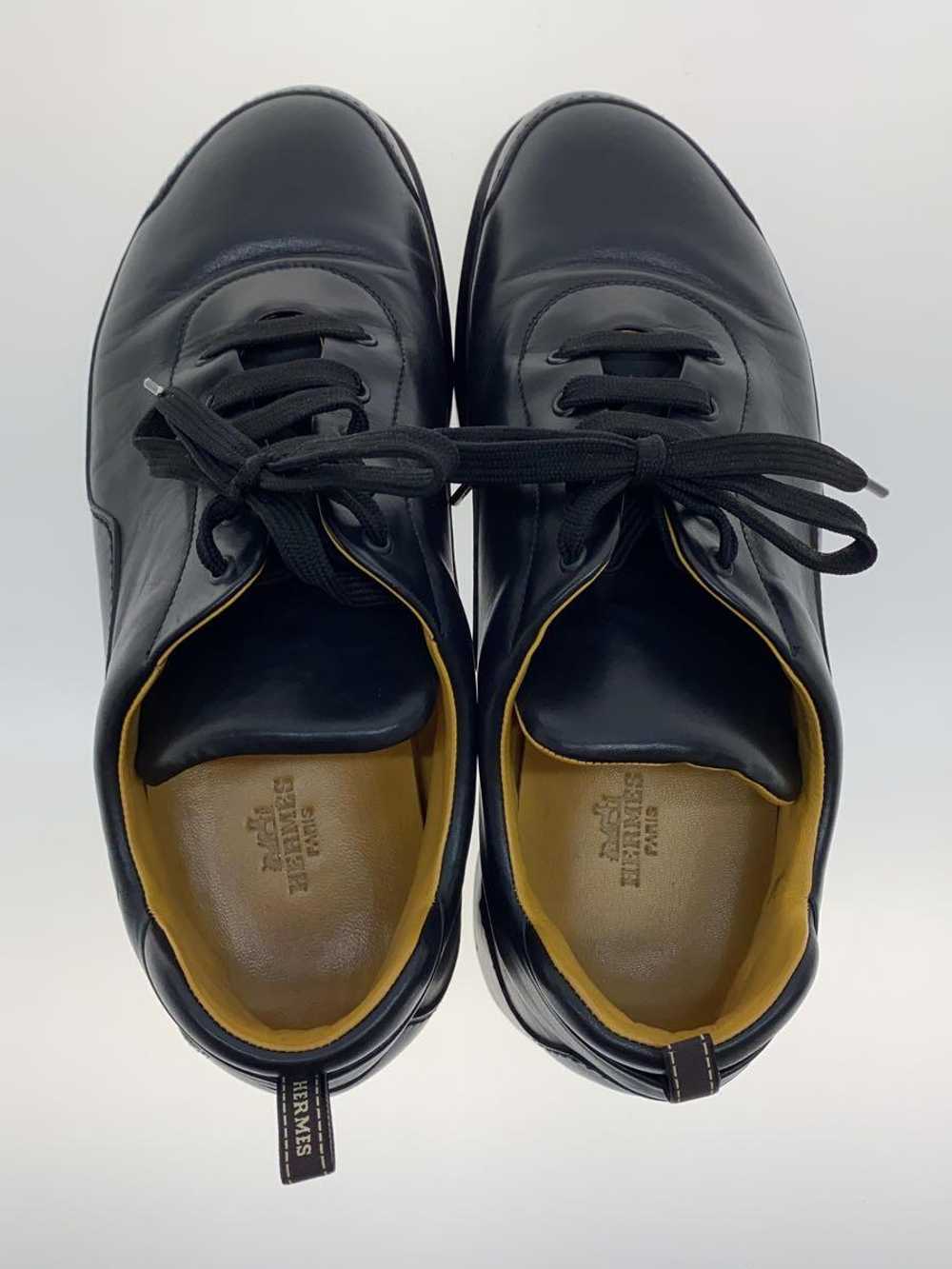 HERMES #9 low-cut sneakers 40 black cowhide - image 3