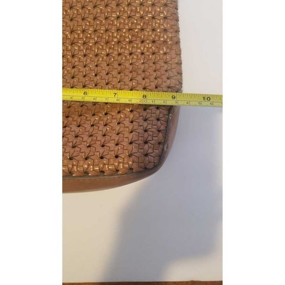 Liz Claiborne Vintage  Leather Braided Tan Handba… - image 12