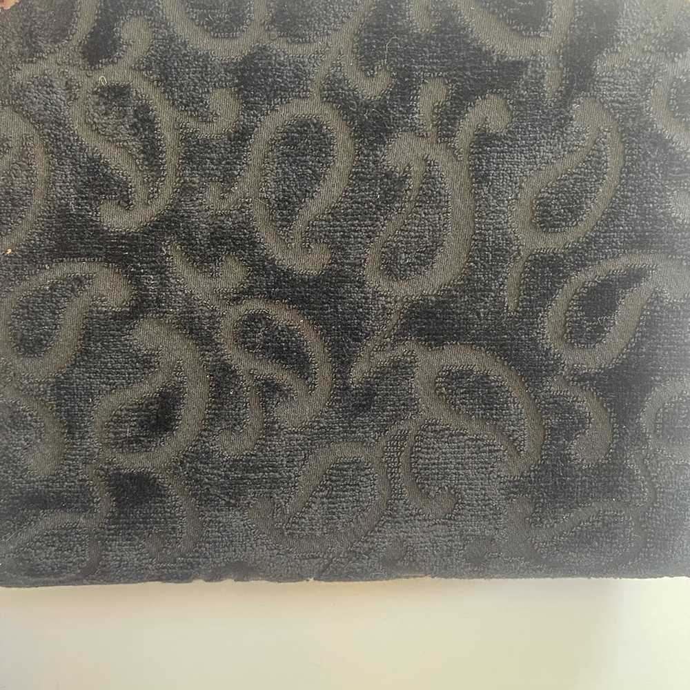 MCM 50s 60s Vintage Tapestry Velvet Lucite Black … - image 5