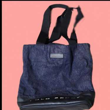 Polo Sport Blue Denim Tote Bag By Ralph Lauren Vi… - image 1