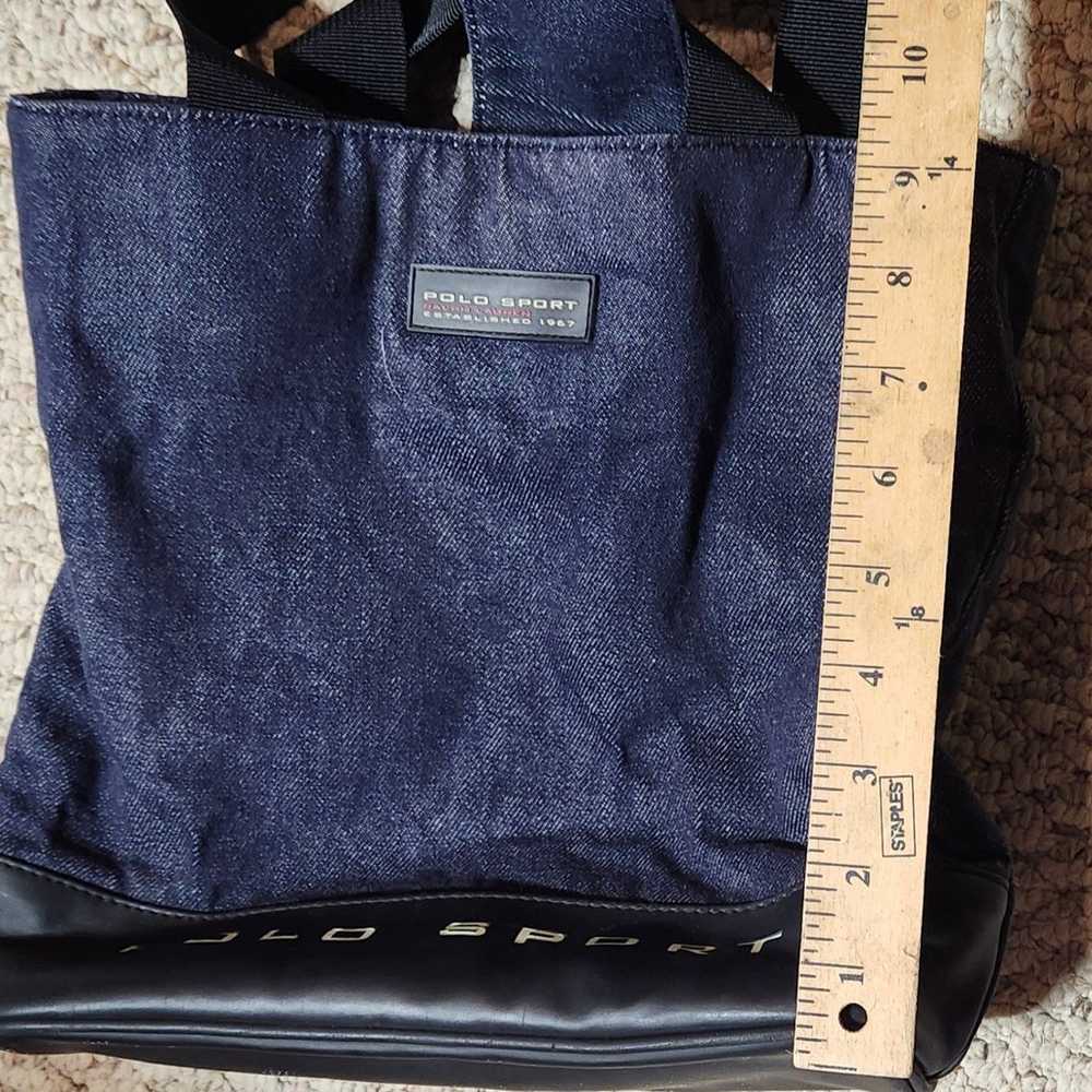 Polo Sport Blue Denim Tote Bag By Ralph Lauren Vi… - image 5