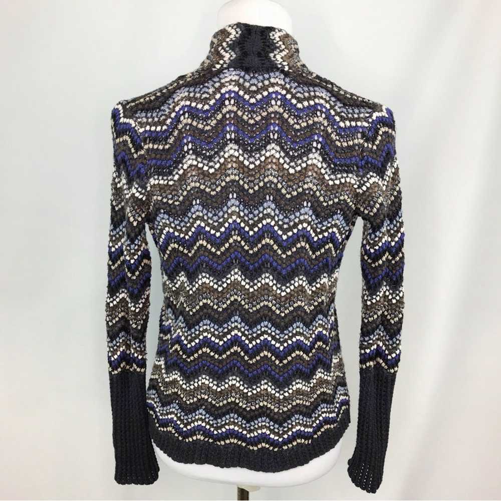 NIC+ZOE Celestial Open Front Chevron Pattern Knit… - image 8