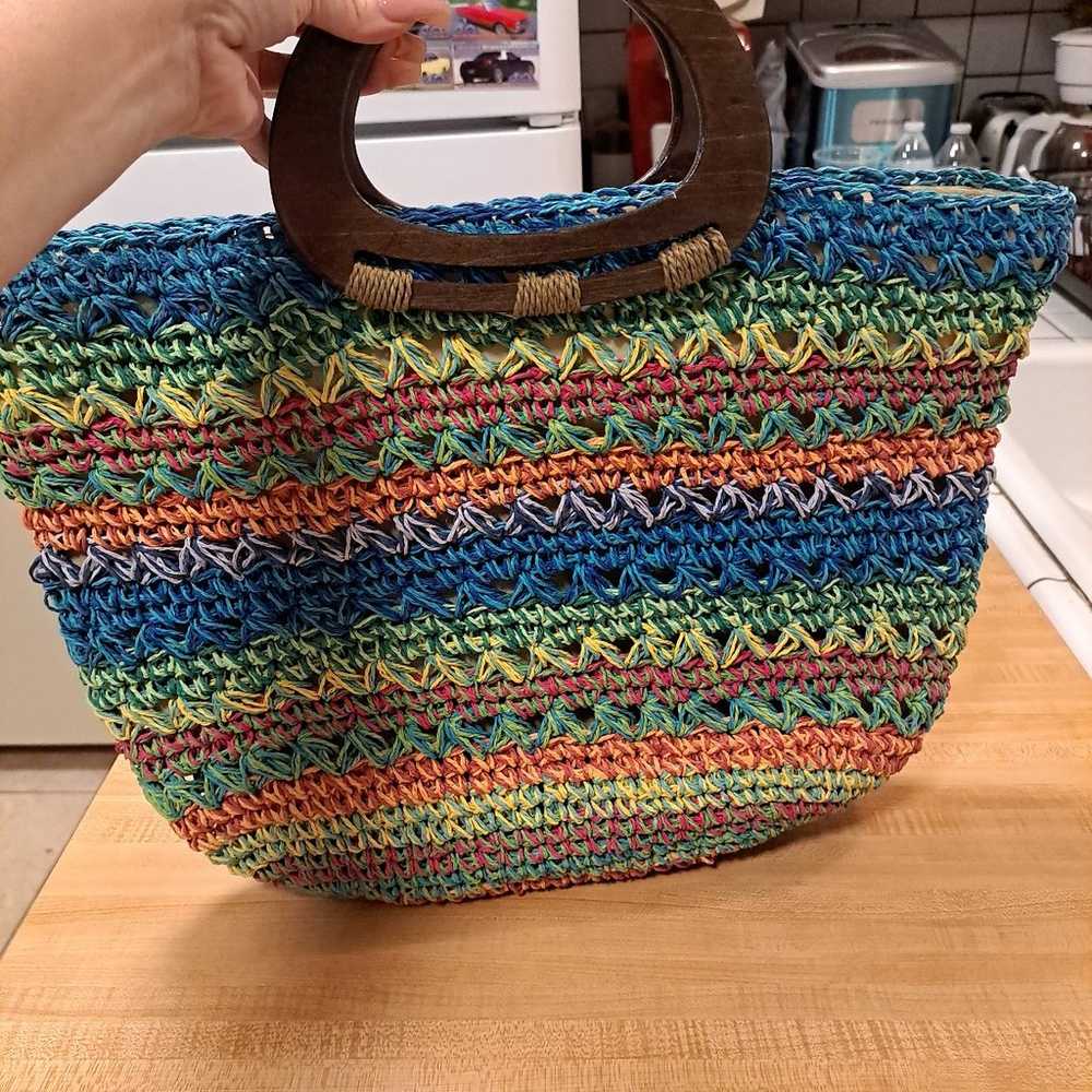 Chicos straw rainbow bag - image 1