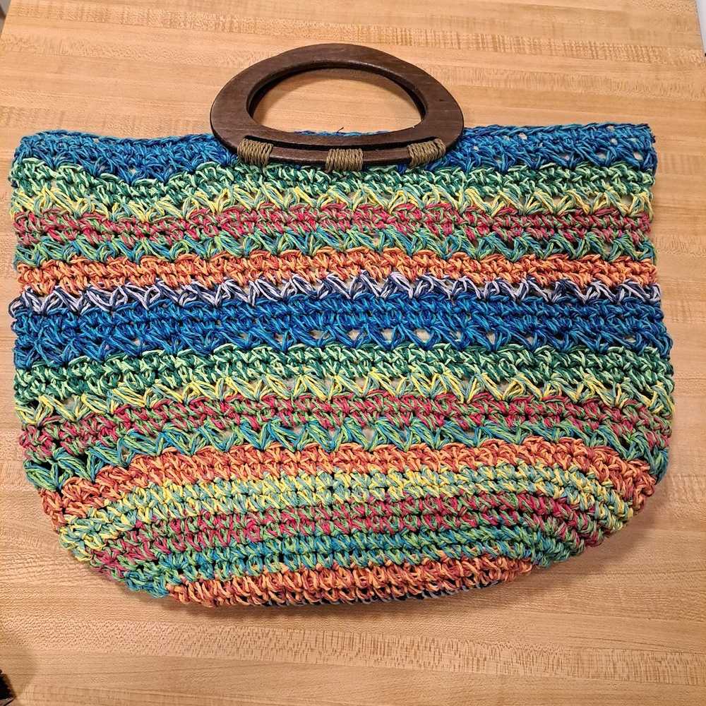 Chicos straw rainbow bag - image 2