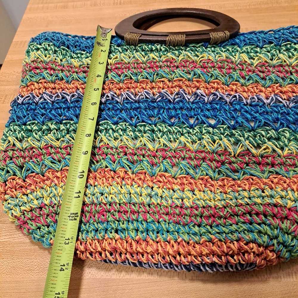 Chicos straw rainbow bag - image 3