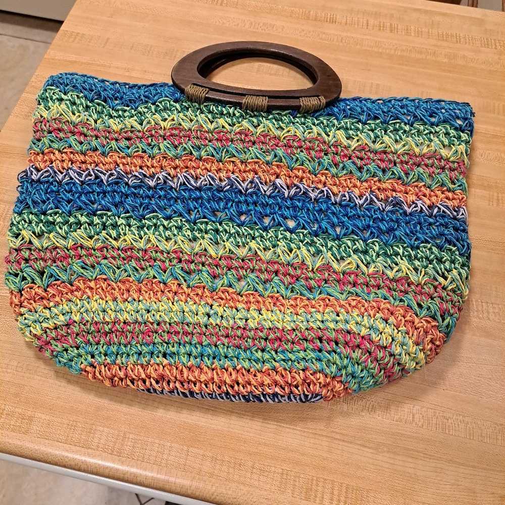 Chicos straw rainbow bag - image 8