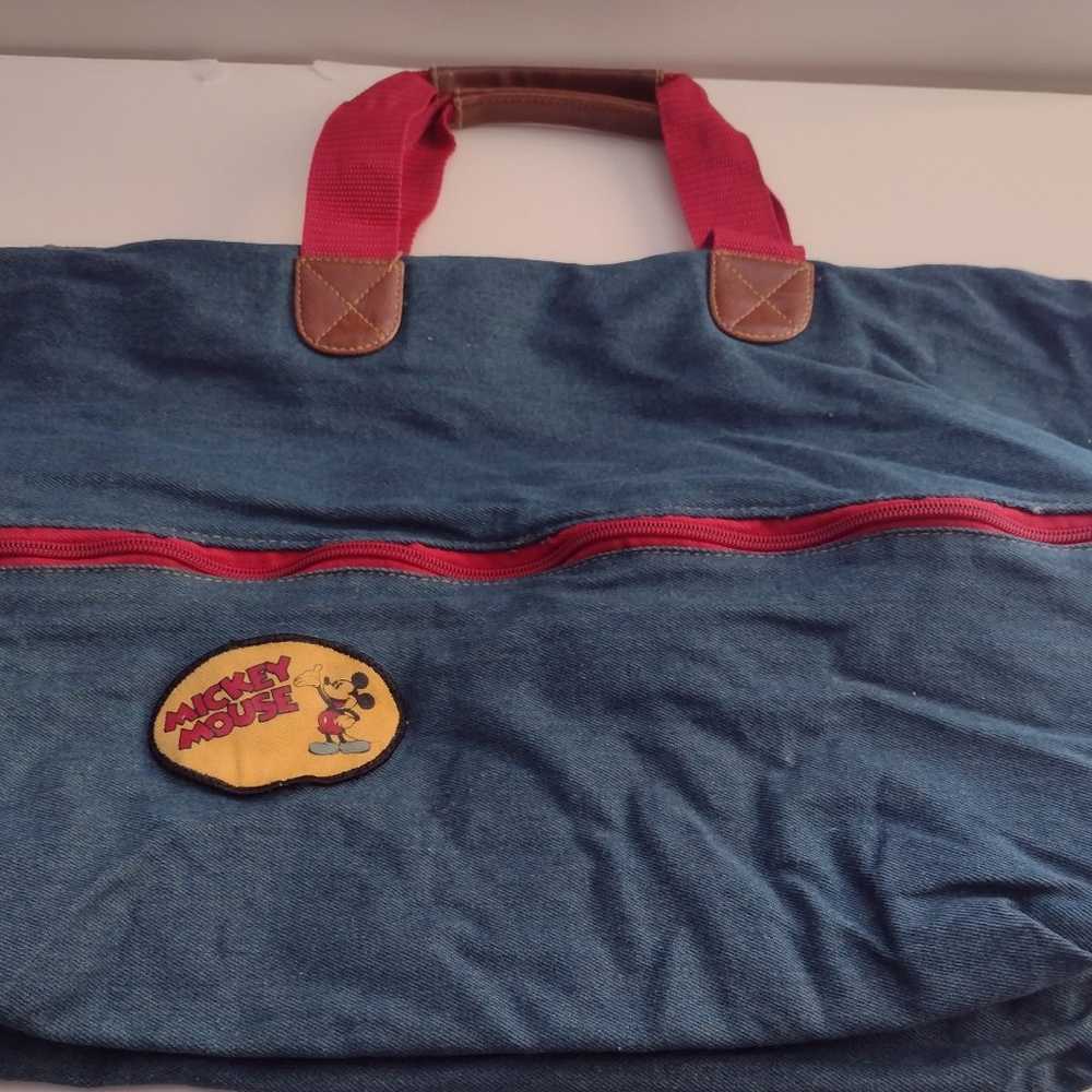 Vintage DISNEY MICKEY MOUSE Classic Denim Expanda… - image 1