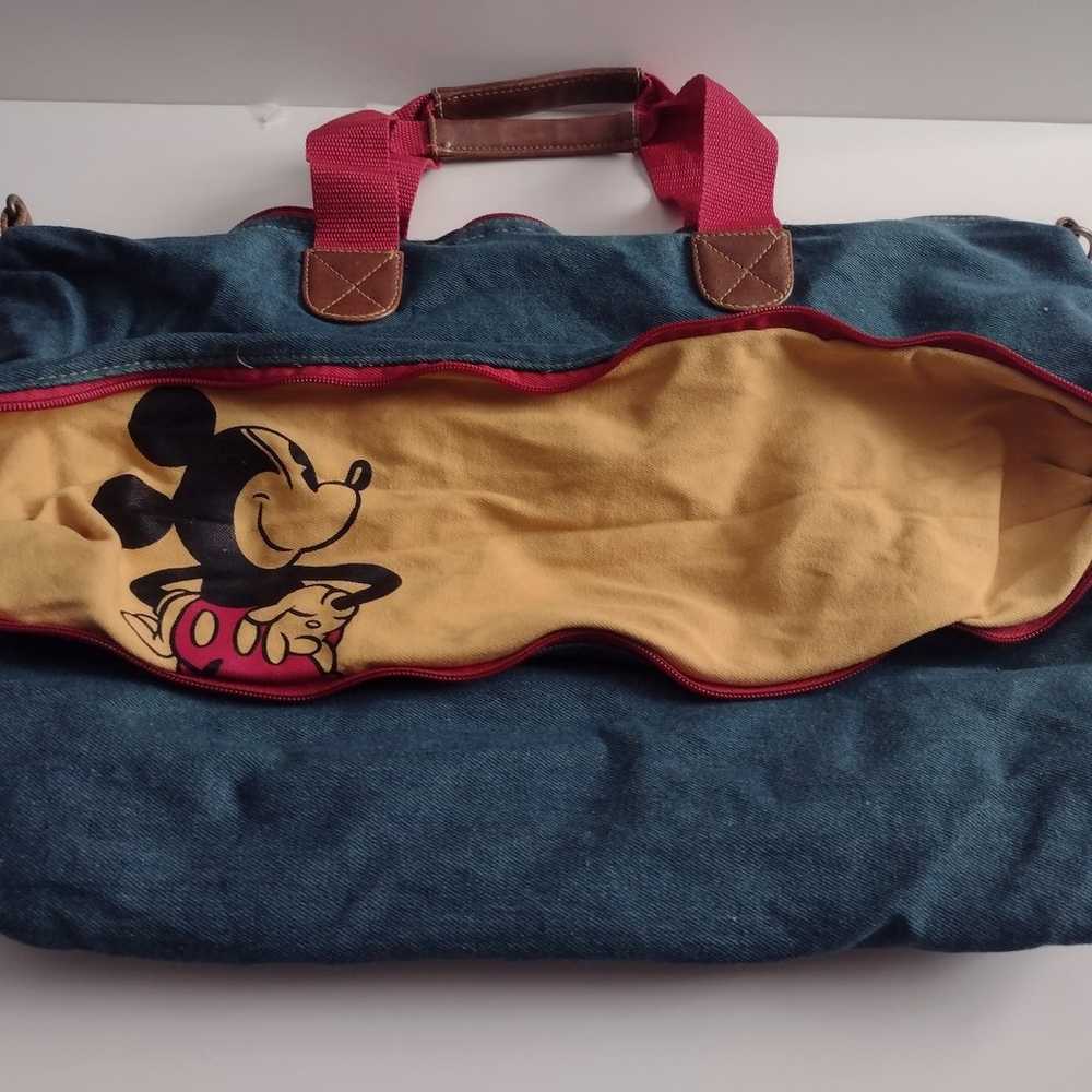 Vintage DISNEY MICKEY MOUSE Classic Denim Expanda… - image 3