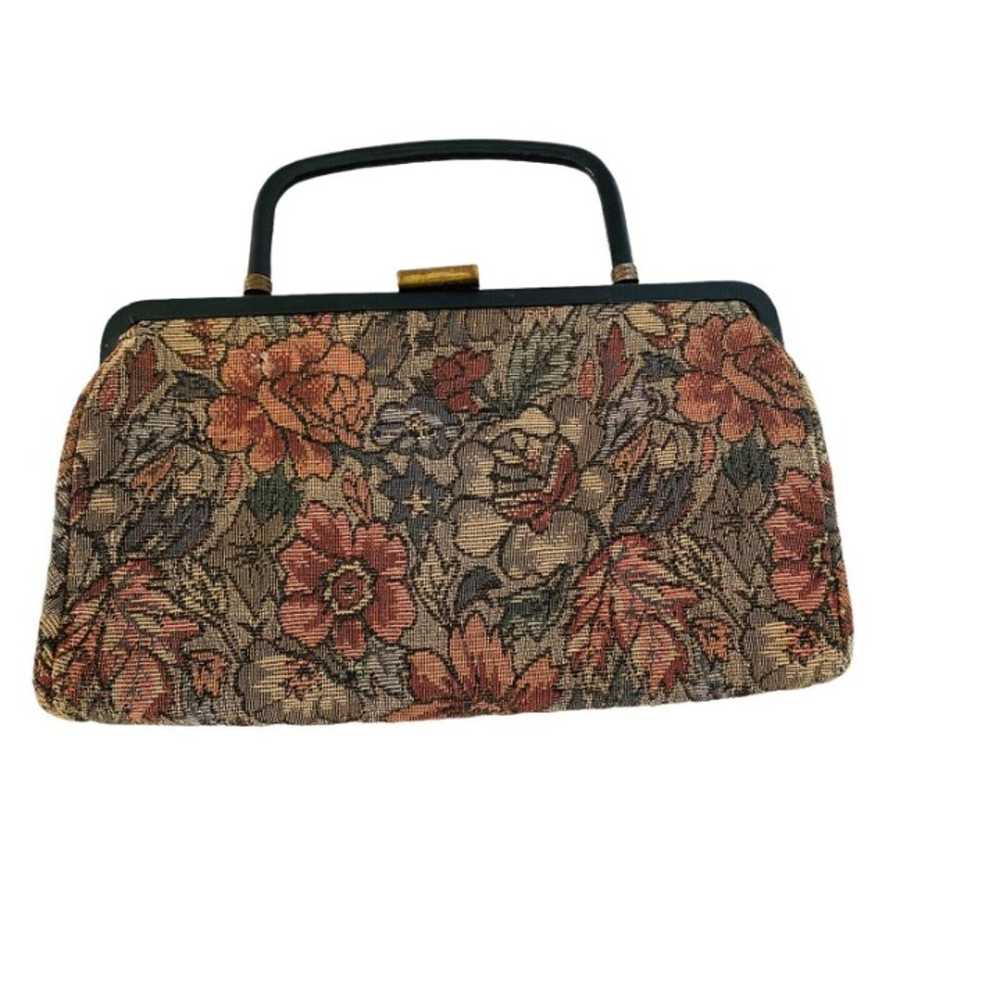 Vintage Theodor Tapestry Handbag Top Closure - image 2