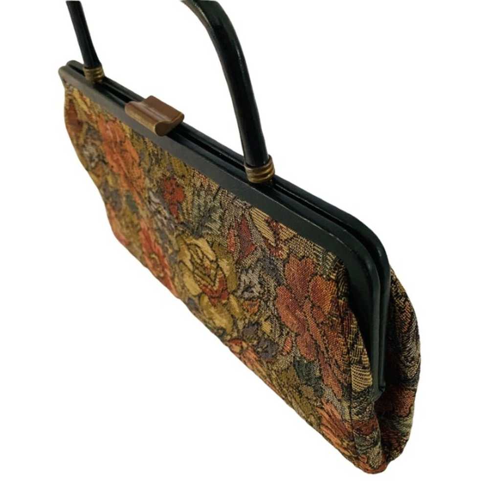 Vintage Theodor Tapestry Handbag Top Closure - image 5