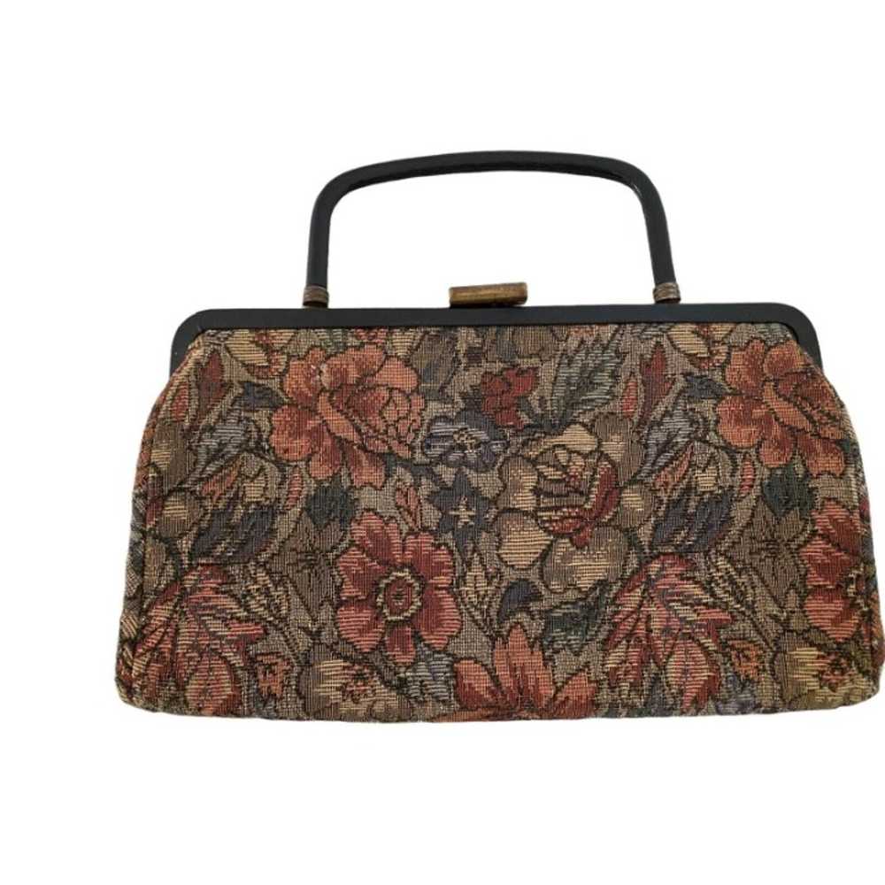 Vintage Theodor Tapestry Handbag Top Closure - image 6