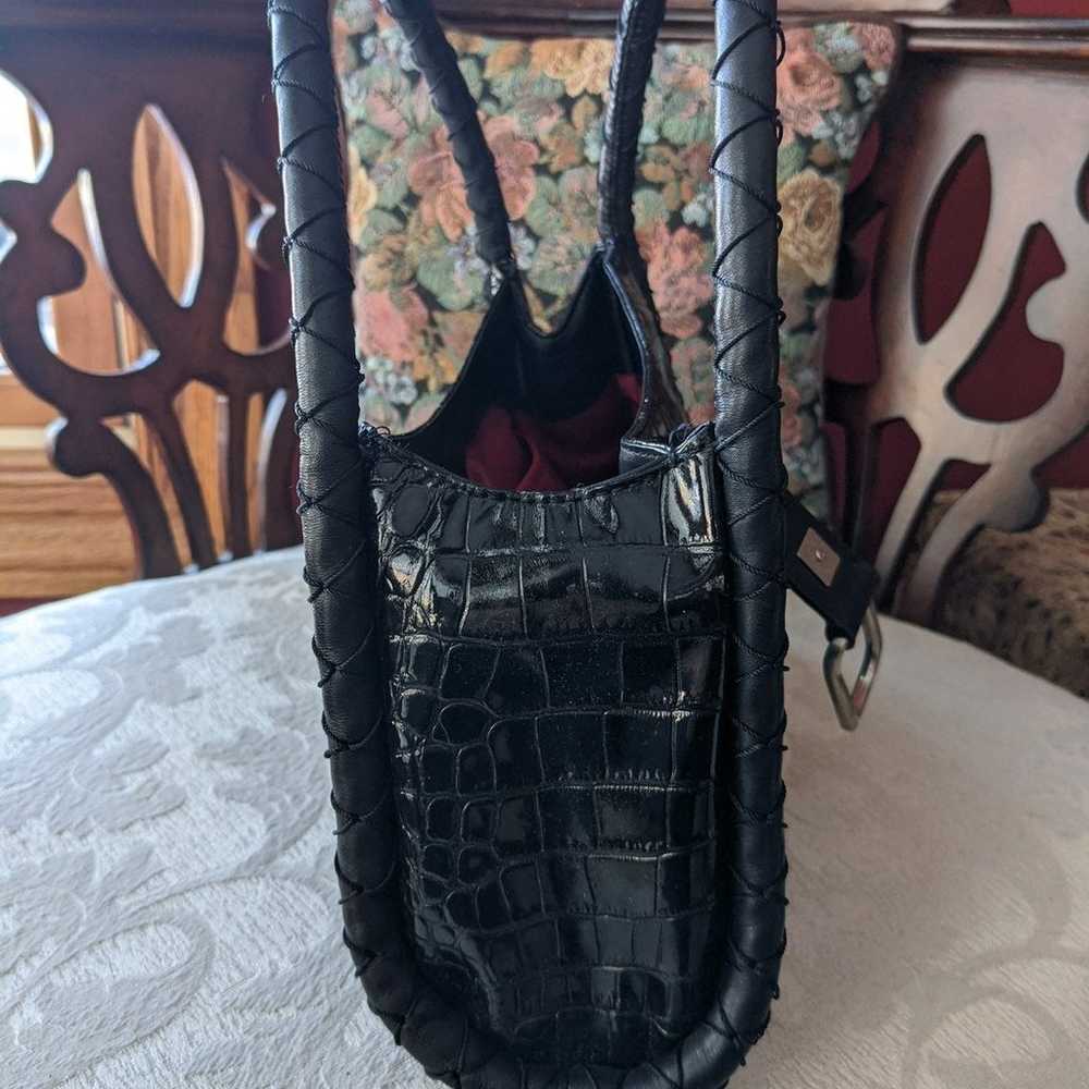 Donald J. Pliner **Vintage** Croc Purse - image 4