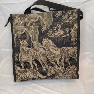 Behringer Tapestry Western Cowboy Horse Equestria… - image 1