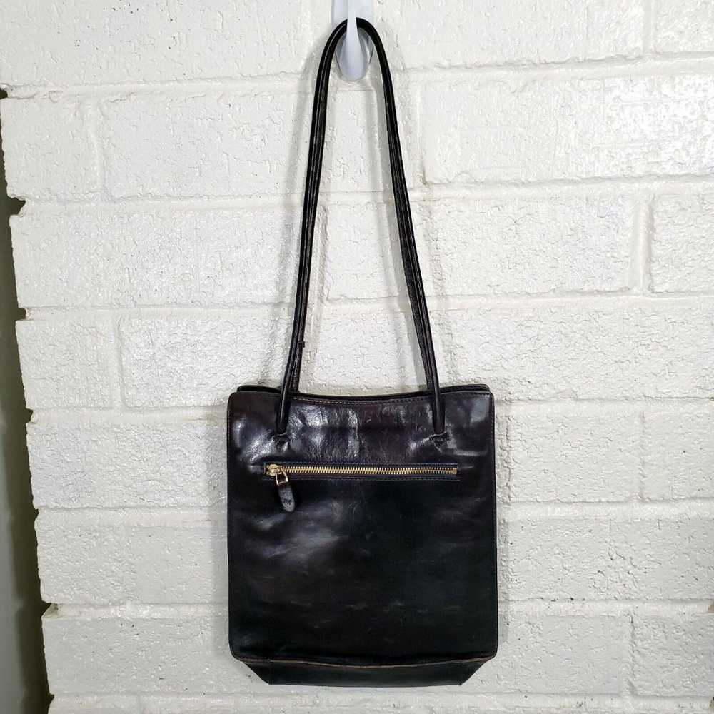 Monsac Shoulder Bag Original Black Brown Leather … - image 2