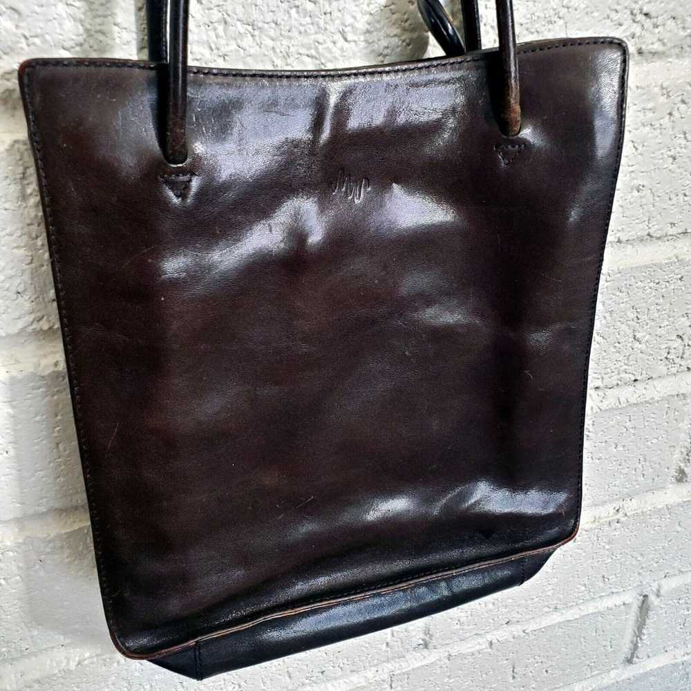 Monsac Shoulder Bag Original Black Brown Leather … - image 3