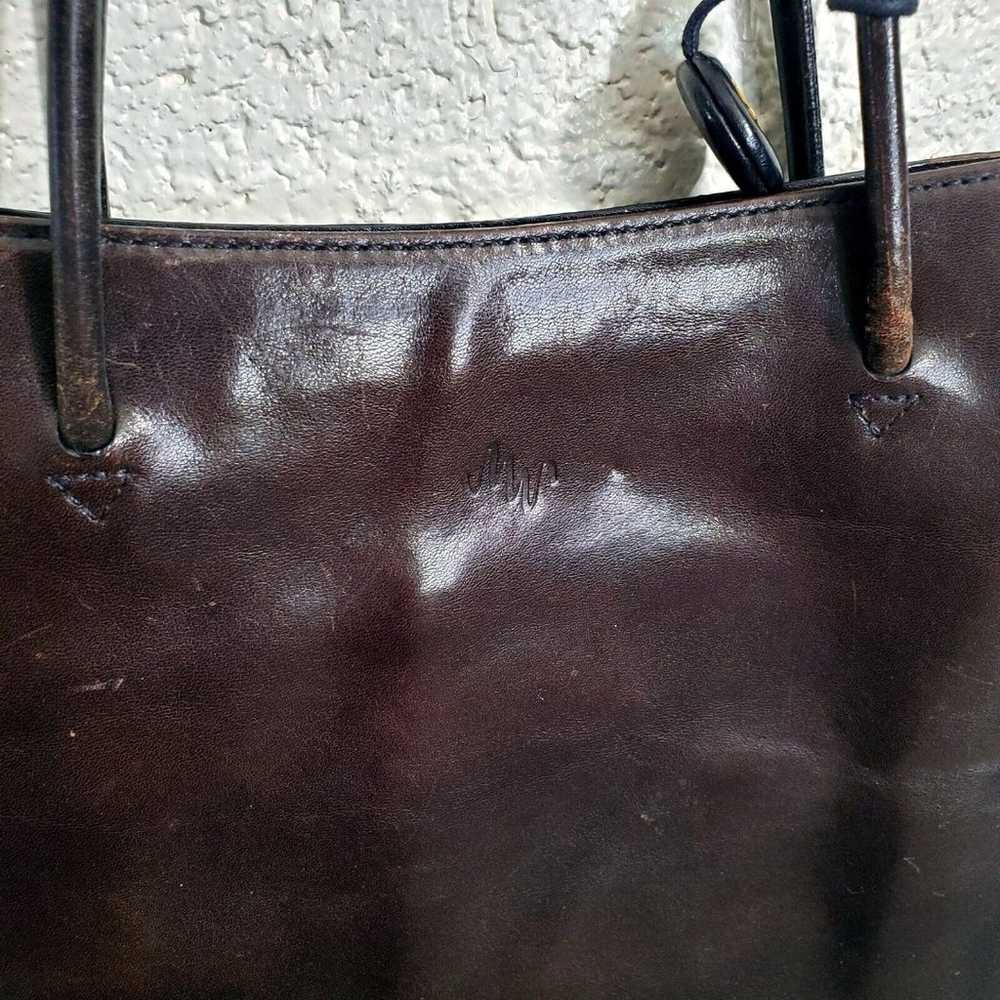 Monsac Shoulder Bag Original Black Brown Leather … - image 9