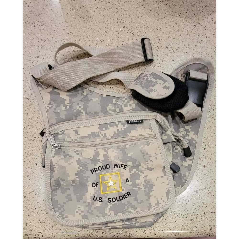 Everest Army Wife Camo Crossbody Purse US Army - image 1