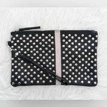 VTG Y2K Vegan Leather Studded Wristlet - image 1