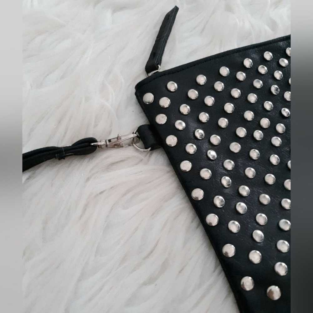 VTG Y2K Vegan Leather Studded Wristlet - image 2