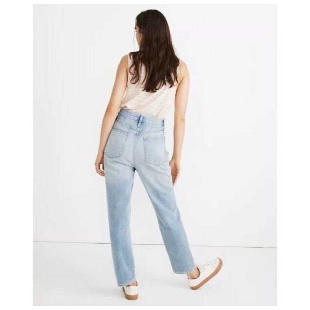 Madewell The Ripped Knee Momjean High Rise 24 AJ2… - image 8