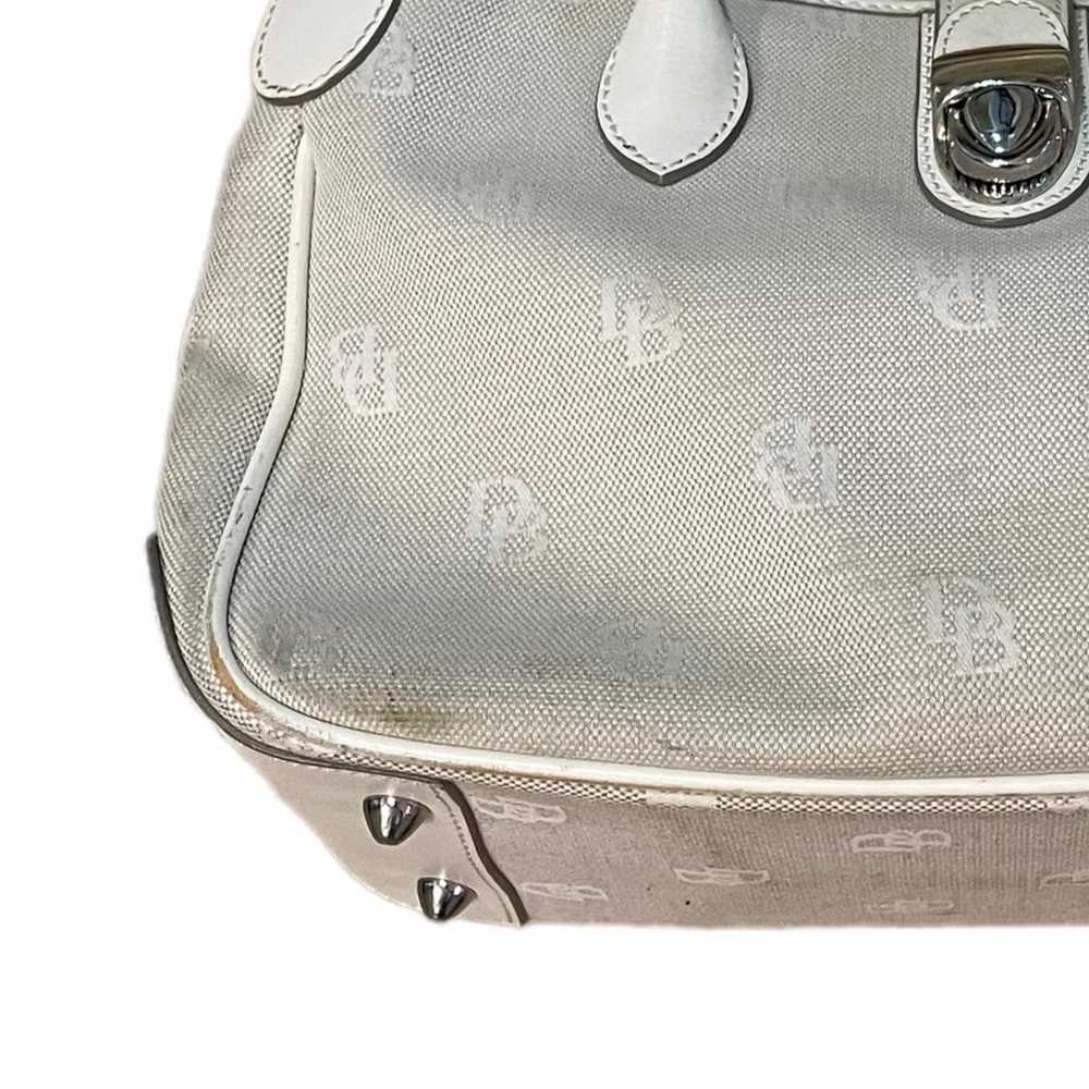 Dooney and Bourke Cream DB Print Hand Bag - image 2