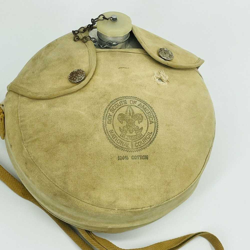 Vintage Boy Scouts of America Aluminum Canteen w/… - image 2